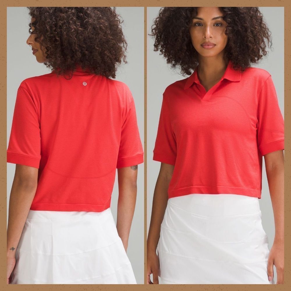 Lululemon Swiftly Tech Relaxed-Fit Polo Shirt size 12 NWT hot heat